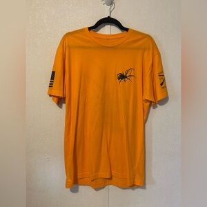 Grunt Style | Orange Spider Short Sleeve Tee | Size Large.